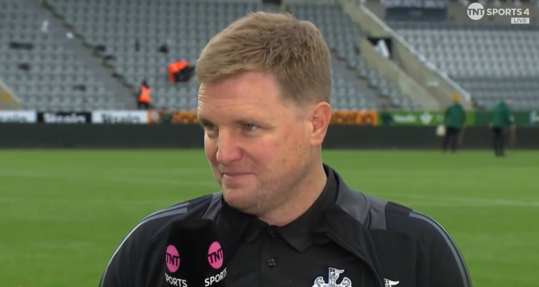 Eddie Howe’s brilliant post-match interview after Newcastle 1-0 Arsenal