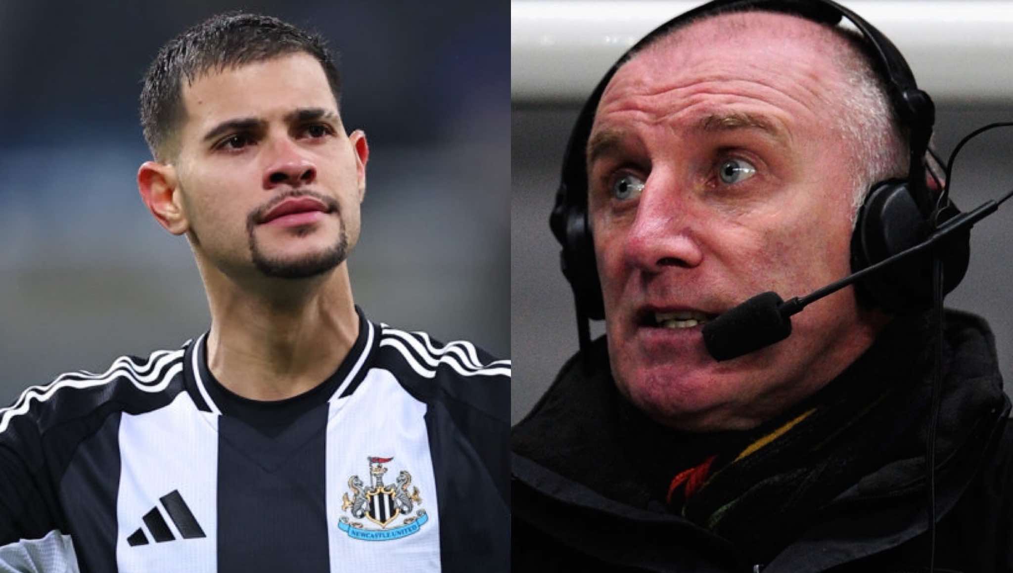 BBC Newcastle's John Anderson is not happy with Bruno Guimaraes