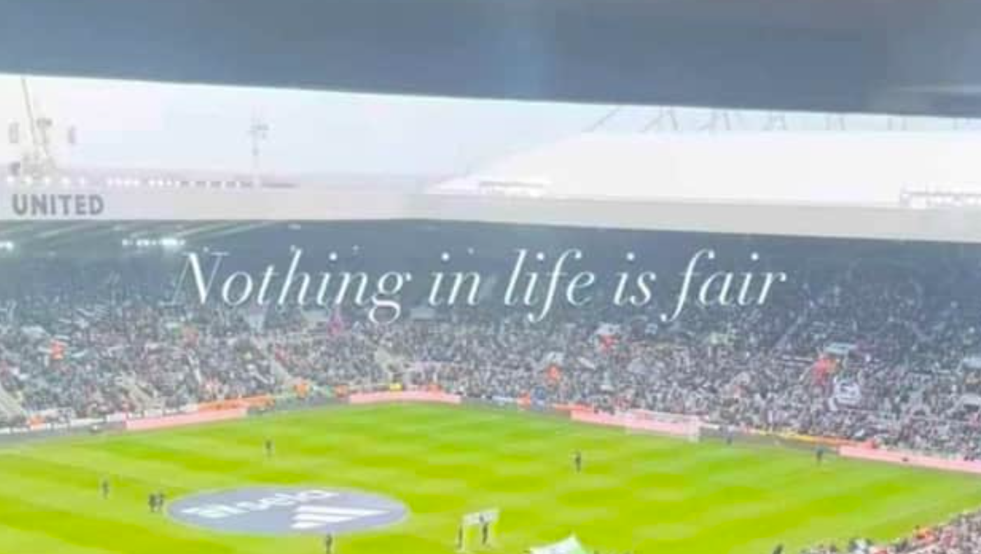 Wife of Newcastle player isn’t happy - A subtle dig at Howe from St James' Park?