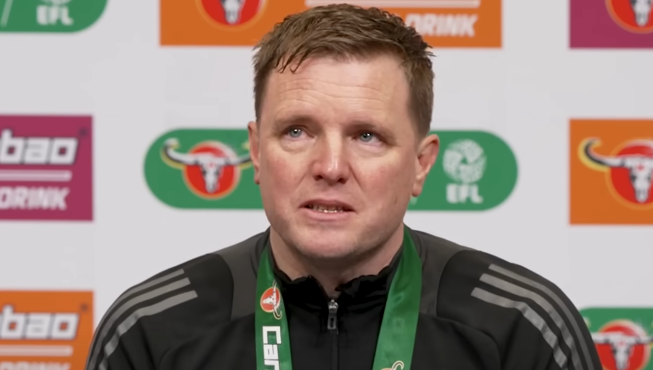 Eddie Howe tears up - Watch incredible post-match press conference here