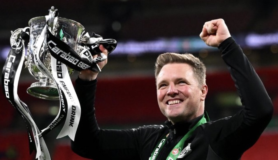 Emotional Eddie Howe reacts - Brilliant words after Newcastle win Carabao Cup