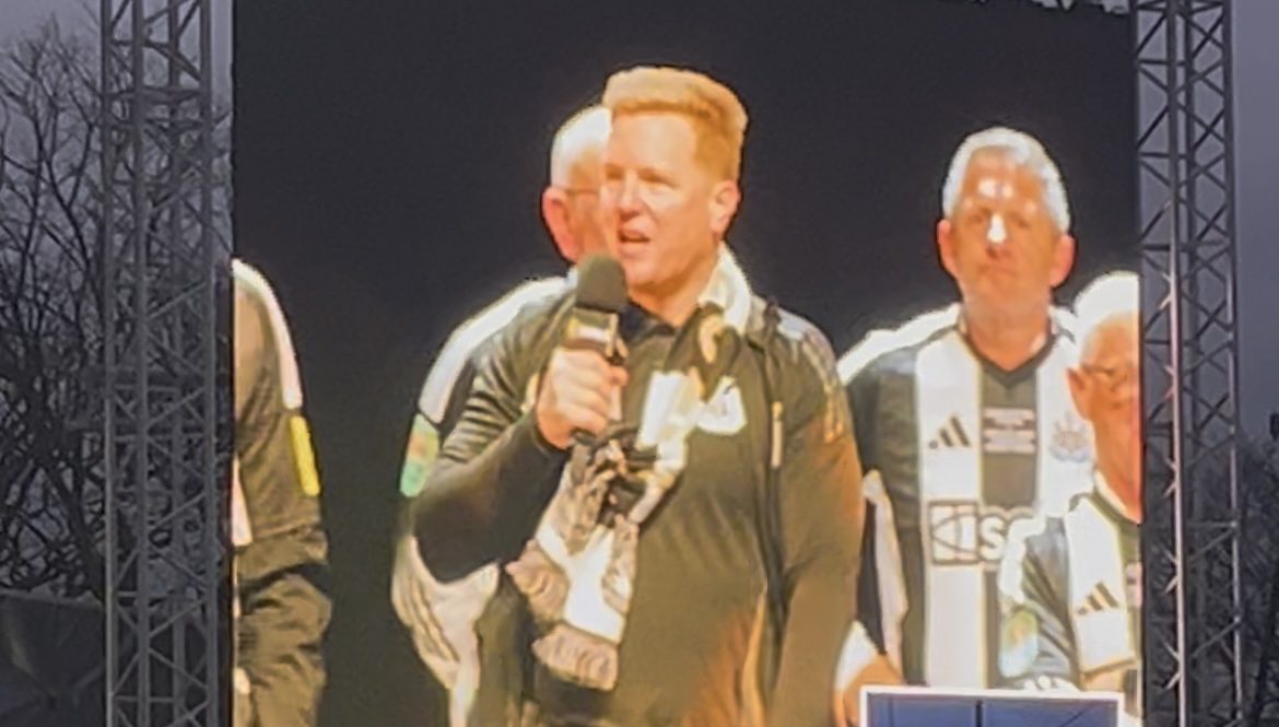 Howe's powerful speech to 150,000 Newcastle fans - Inspiring words from the boss