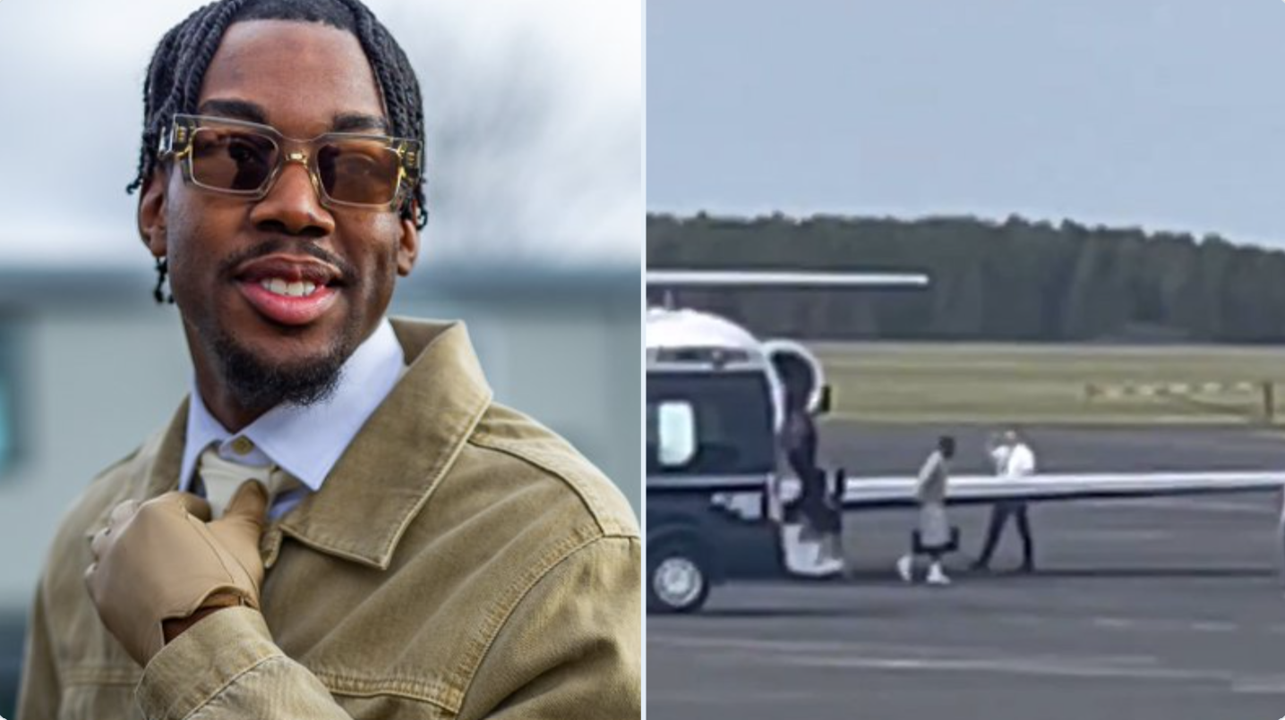 Elanga filmed arriving in Newcastle - New footage of £52m Nottingham Forest star