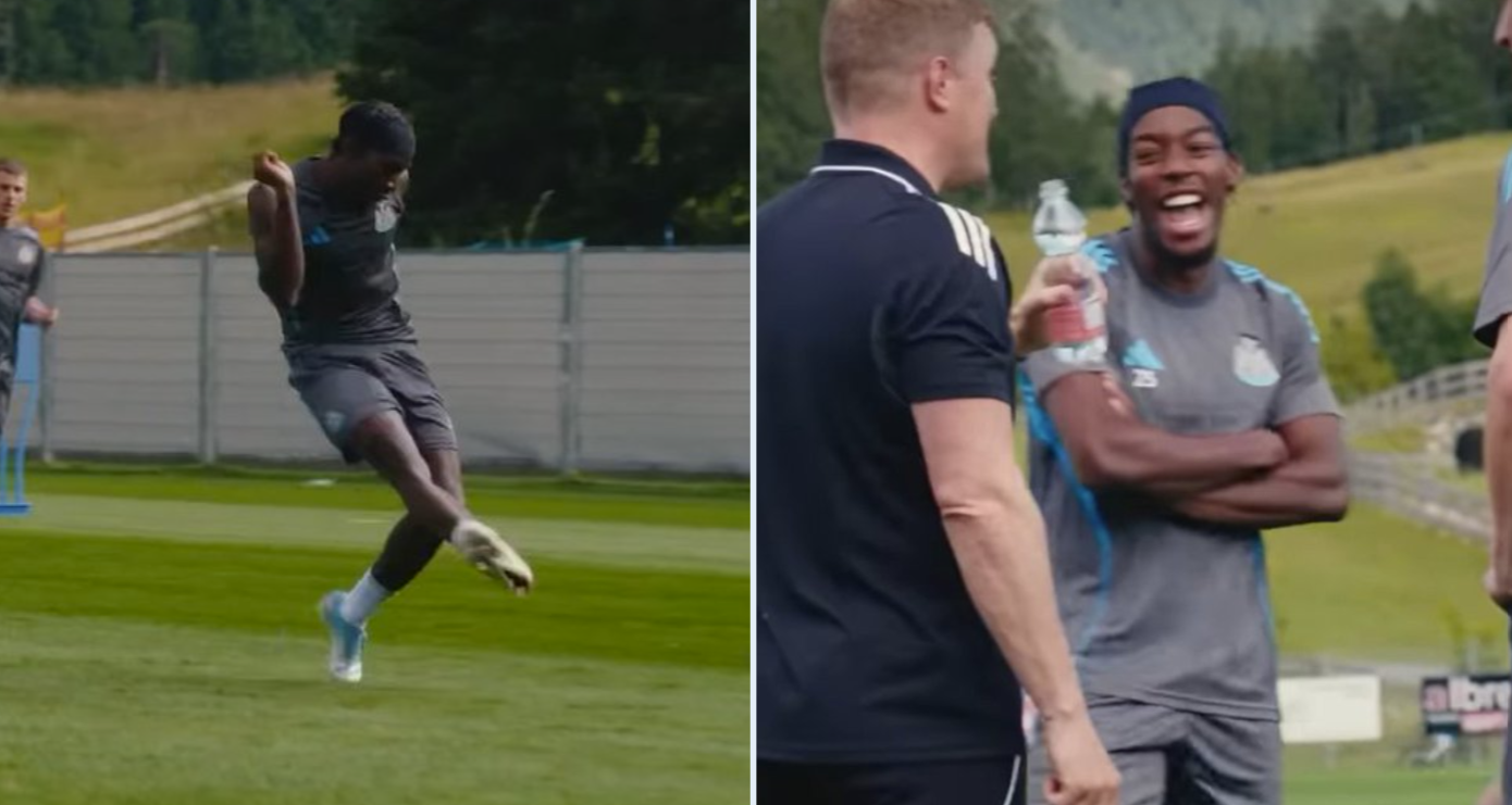 First footage of Anthony Elanga in Newcastle action during Austria camp - Watch here