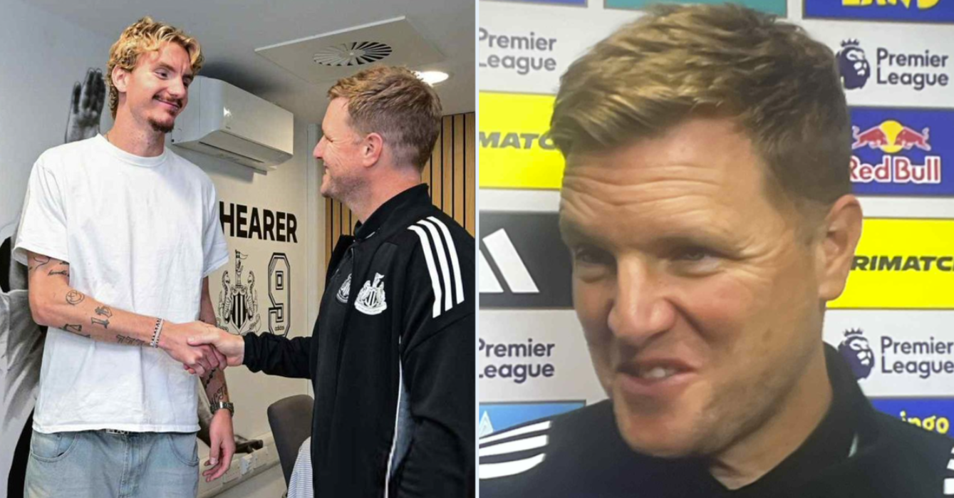 Howe speaks to Sky Sports about £69m Nick Woltemade from Leeds - New quotes