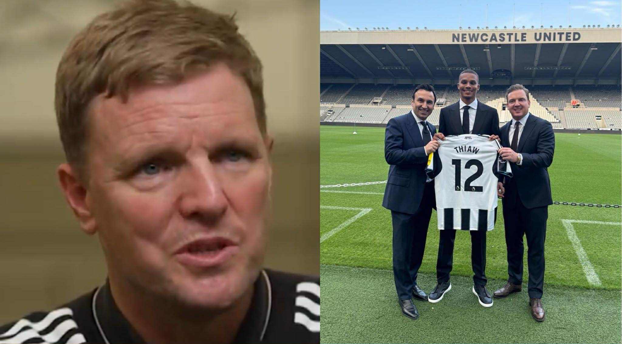 Eddie Howe reveals push for more signings after £34m move for "rare" Malick Thiaw