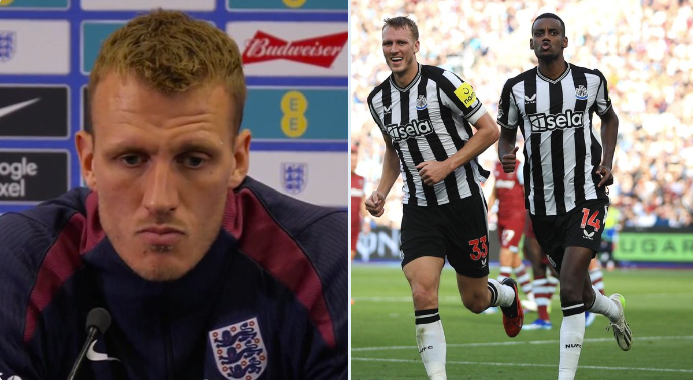 Dan Burn clears up Isak situation as £130m Liverpool move comes up in England presser