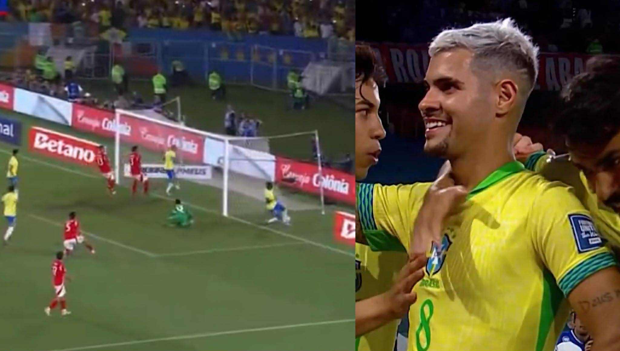 Watch Bruno Guimaraes' goal and iconic celebration in Brazil's World Cup qualifier win