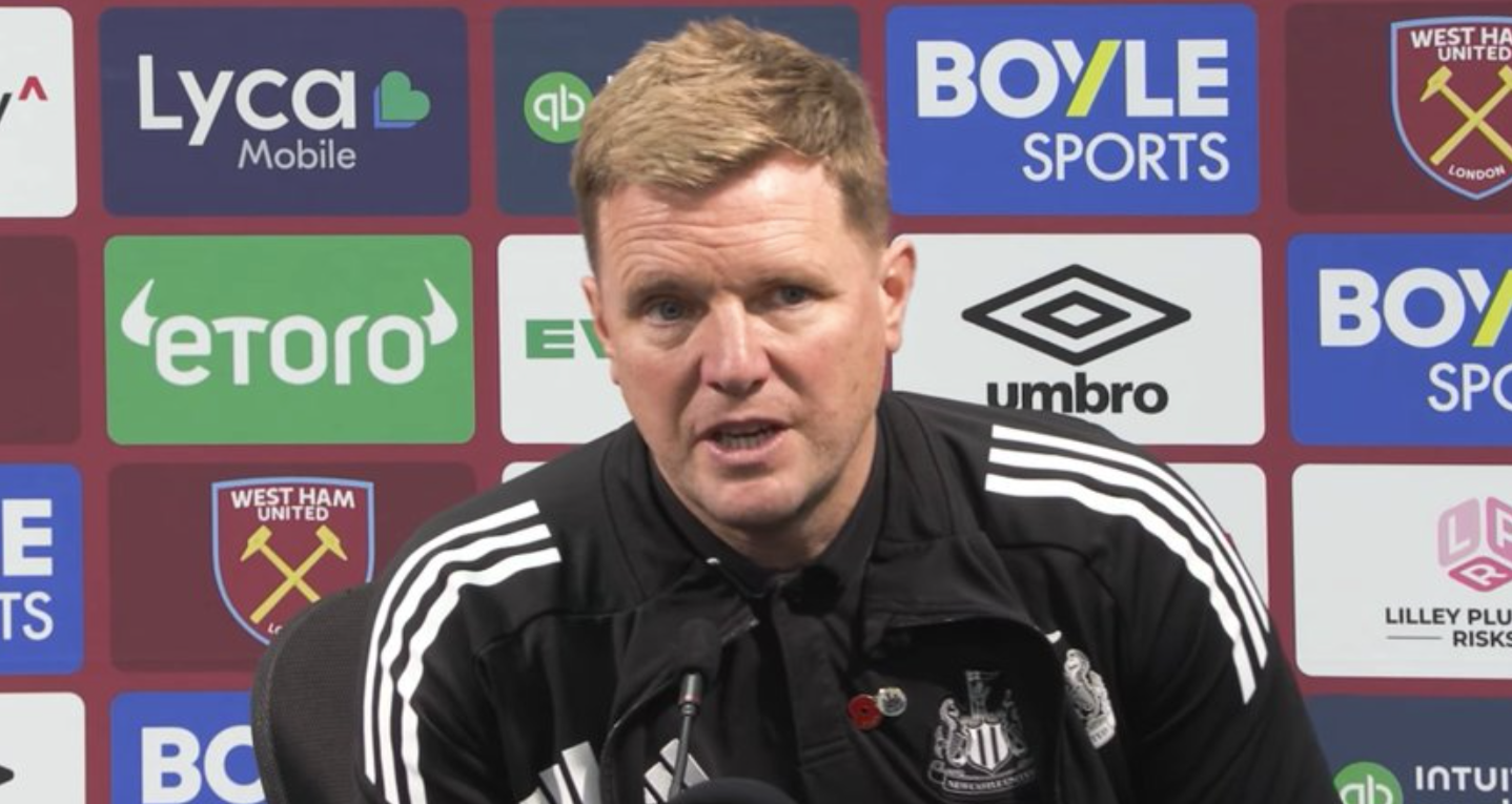 Eddie Howe's brutal reaction to West Ham shocker and apology to Newcastle fans