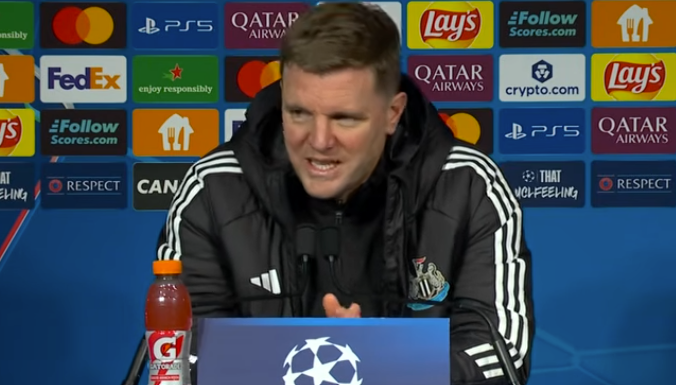 What Eddie Howe said after PSG 1-1 Newcastle - Watch post-match press conference