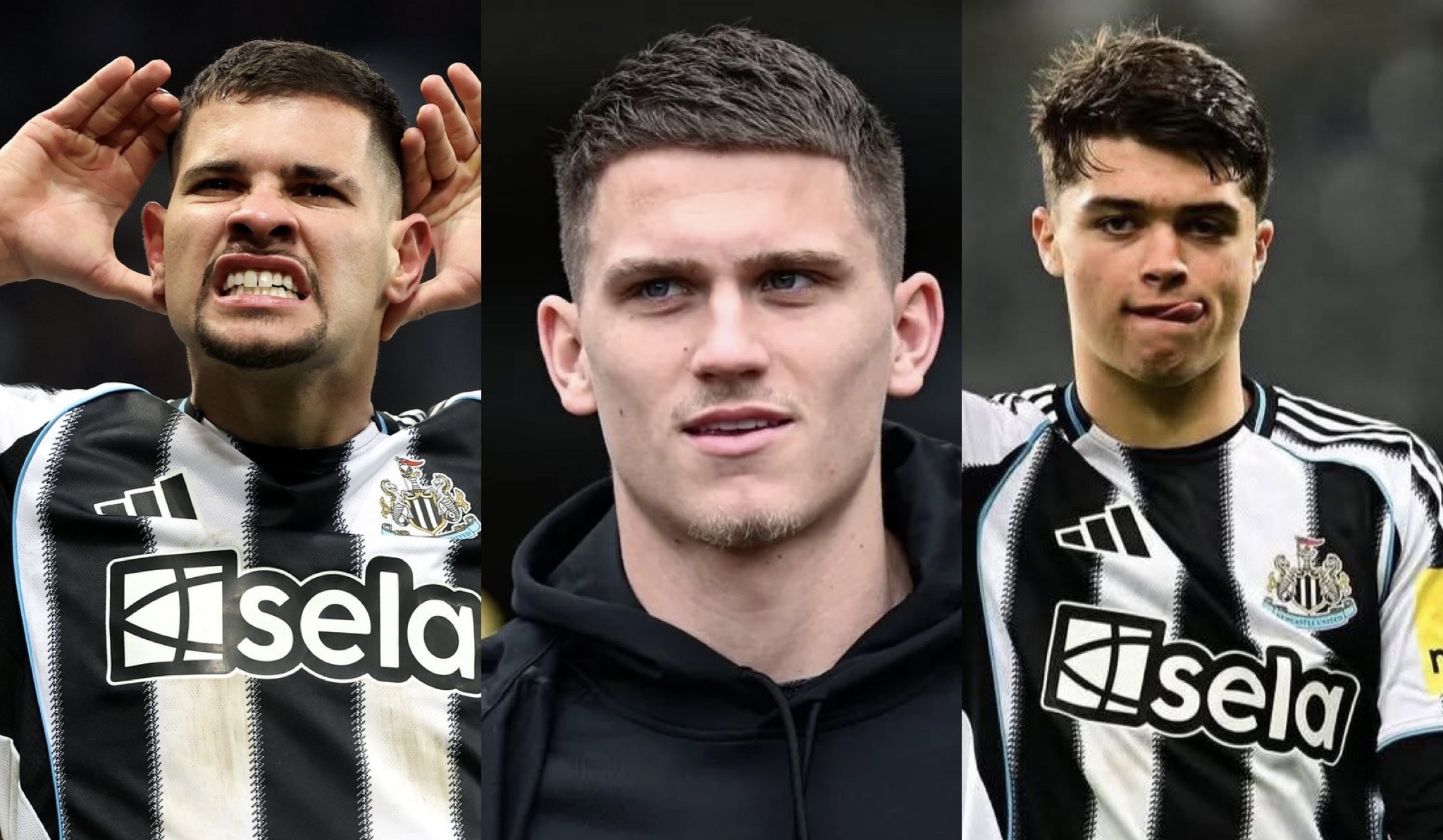 Official injury update on Bruno Guimaraes, Lewis Miley and Sven Botman