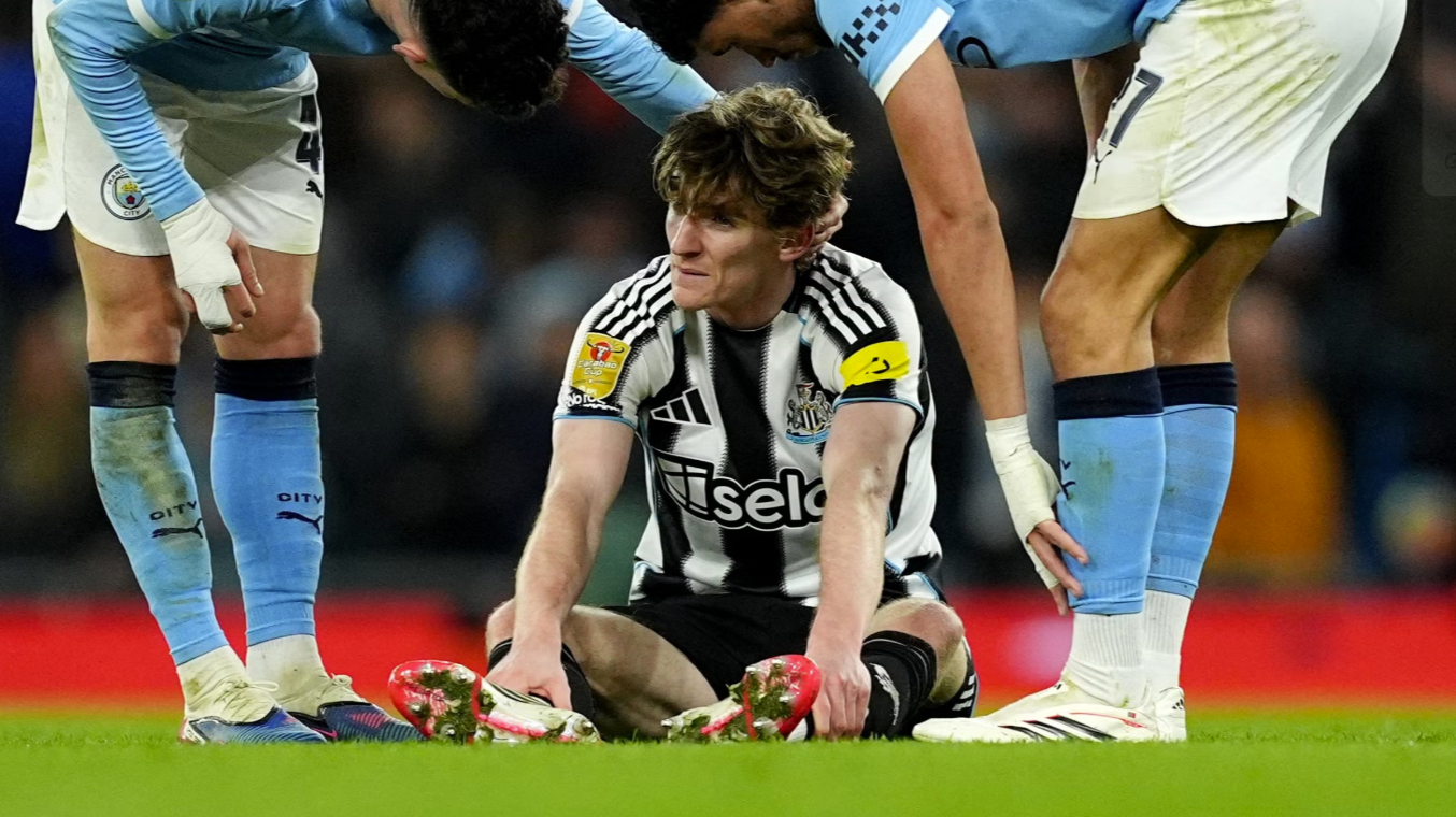 Anthony Gordon injury update and Eddie Howe's hint in TV interview last night