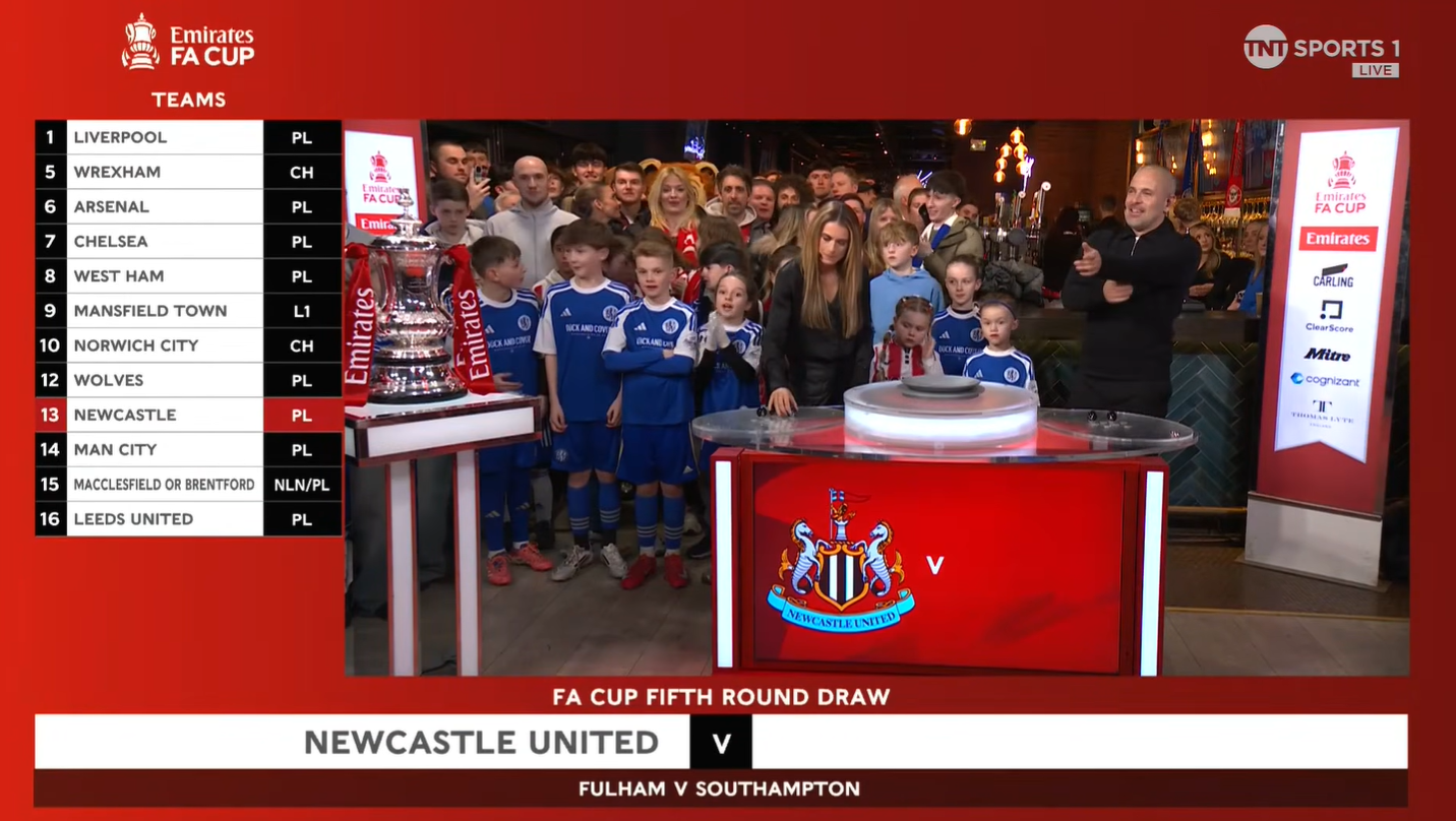 Newcastle get Man City! - Full FA Cup fifth round draw and dates for your diary