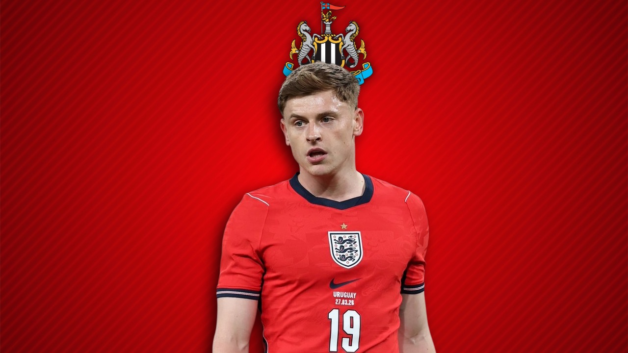 WATCH: Harvey Barnes denied England goal by pantomime villain as NUFC trio feature